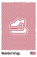 Autódromo Hermanos Rodríguez Poster – Line Series