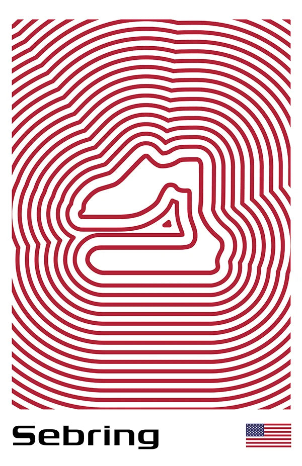 Autódromo Hermanos Rodríguez Poster – Line Series