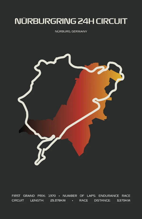 24 Hours of Nürburgring Poster – Minimal Series