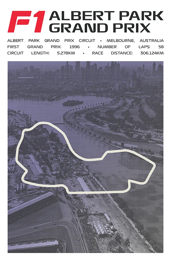 Albert Park Circuit Poster – Picture Series
