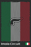 Autodromo Internazionale Enzo e Dino Ferrari Poster – Line Series