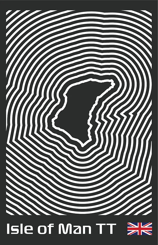 Isle of Man TT Poster – Line Series